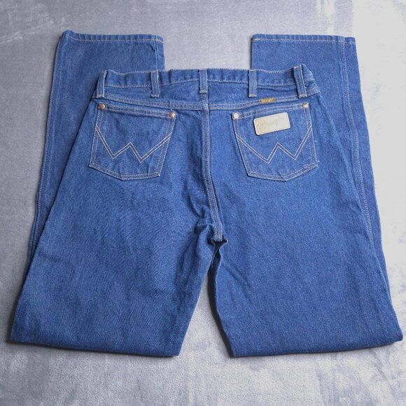 Vintage Wrangler Mens 13MWZ Cowboy Cut Jeans 34x33 Medium Wash Original Fit - Picture 2 of 7